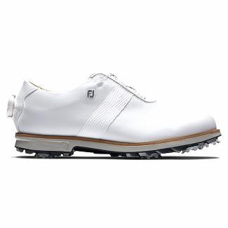 Women's Footjoy Premiere Series BOA Spikes Golf Shoes White NZ-597797